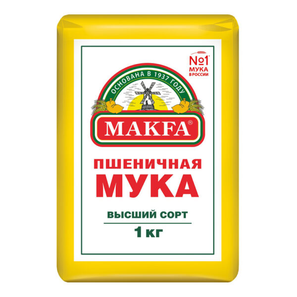 Мука пшеничная Макфа 1 кг