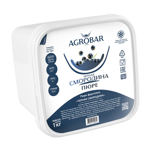 Пюре фруктовое Agrobar смородина