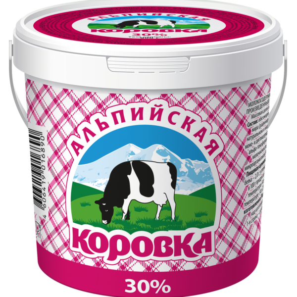 Продукт сметанный Альпийская коровка 30%