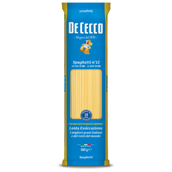 Макароны DE CECCO Спагетти №12, 500г