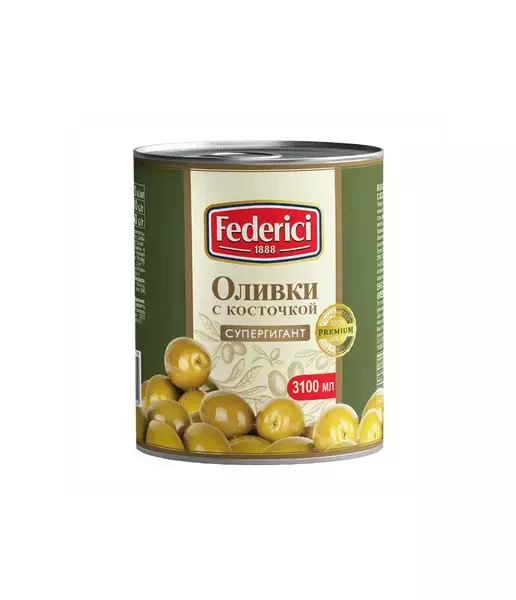 Оливки с косточкой супергигант Federici