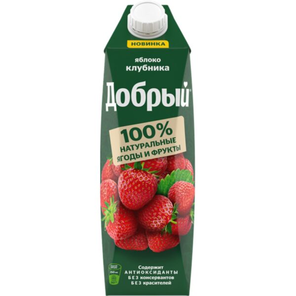 Напиток сокосодержащий ДОБРЫЙ яблоко-клубника